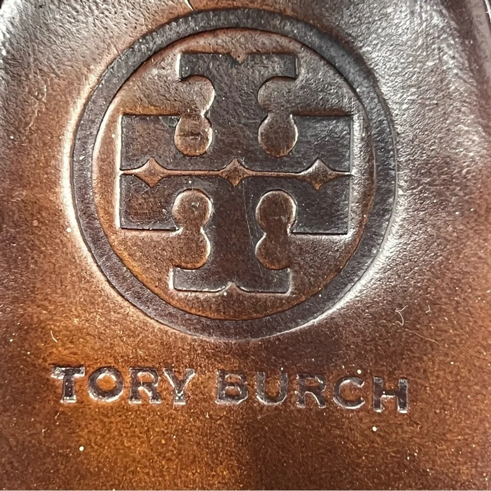 Tory Burch Black Patent Leather Wedges